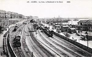 Alger - Gare - Boulevard et Quais - 1925